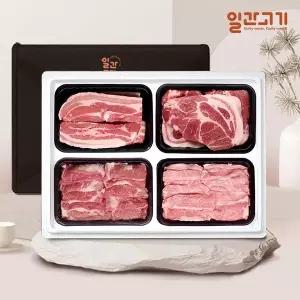 [일간고기][바로배송][일간고기][냉장]국내산 한돈선물세트 2호 2kg (삼겹살/목살/가브리살/항정살)