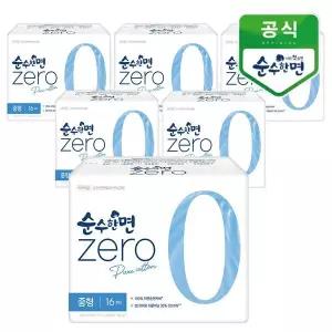 [하프클럽/] 순수한면 제로zero 중형 16개입x6팩
