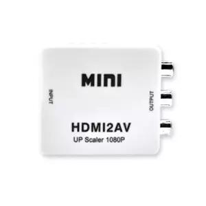 (HD-V02) HDMI to AV 변환 컨버터 커넥터를 아날로그 티비 모니터에 사용