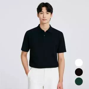 [바쏘옴므]쿨비즈 냉감 반팔 카라 니트 3color