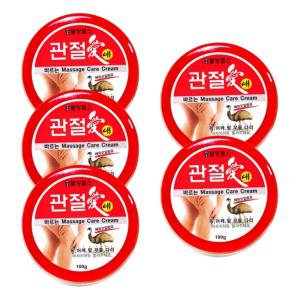 웰빙헬스 관절애 바르는 마사지크림 100g 5개 에뮤오일함유
