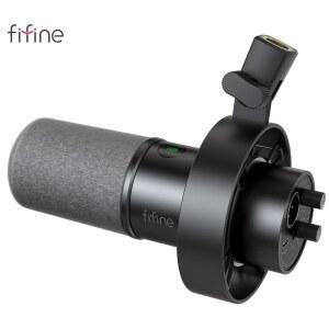 FIFINE K688 다이나믹 마이크 방풍 cording 위한 믹서 음량조정