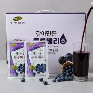 국산 진짜 생 블루베리즙 착즙 원액 갈아만든 블루베리 진액 엑기스 효능 100ml 100포