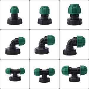 IBC 탱크 피팅 S60 20 25 32MM 어댑터 관개 급수 정원 PE 커넥터 파이프