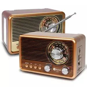 블루투스스피커 레트로라디오 코비 클래식 FM AM USB 감성 인테리어 탁상 라디오