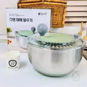 이헌 맑은하루 스텐 야채 탈수기 4.5L 채소물털기 채소탈수기 야채물털기