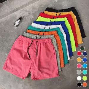 남녀공용 데일리 반바지 3부 비치웨어 13color 여름 해변 컬러 룩 팬츠 숏