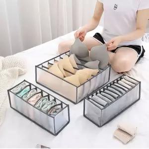 [하프클럽/알티피아]칸막이 메쉬 보관 박스 분리수납 언더웨어 옷장 옷정리함 악세사리보관함 소품정리함