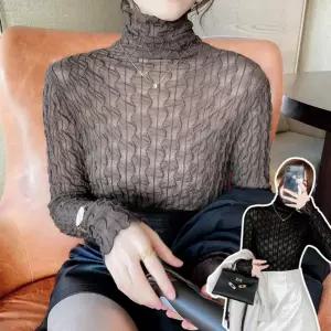 이너 레이스 망사 폴라 티