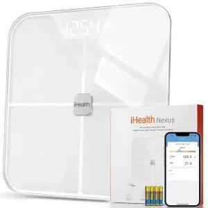 체중 블루투스 디지털 욕실 체중계 체지방 및 근육용 iHealth Nexus 스마트 저울 iOS Android와 호환되는