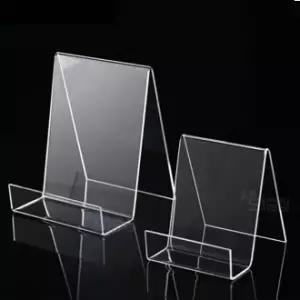 책꽂이 스탠드 아크릴 팜플렛거치대 투명 전면 LP 경사진열대 전시대