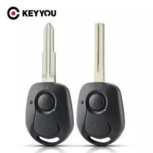쌍용 액티언 Kyron xton Keys 용 KEYYOU 키 쉘 커버 케이스 2 버튼 플립 교체 언컷 블랭크 블레이드