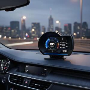 차량용 스마트 게이지   OBD2 GPS 디지털 속도계 HUD 과속 경보  포함 헤드업 디스플레이 A501