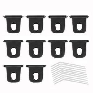 Jwthee 10PCS 캠핑 차양고리, RV 옷걸이, 차양 라이트 클립 차양고리 설치하기 쉬운 텐트 실내 야외 장식용