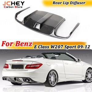 JCHEY 카본 파이버 리어 립 범퍼 디퓨저 메르세데스 호환 벤츠 E 클래스 W207 C207 E260 E300 E350 스포츠 쿠페 2도어 2009 2012용