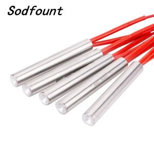 선반 금형 카트리지 히터 가열 요소 원통형 관형 점화기 핫로드 6mm/8mm/10mm/12mm 튜브 12V AC 220V 30W-