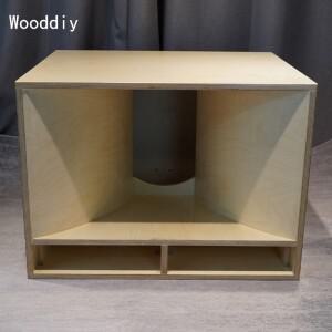 Wooddiy 15 인치 한 쌍의베이스 혼 우퍼 Hifi 스피커 DIY 플로어 우드 캐비닛 자작 나무 합판 라디안 경적