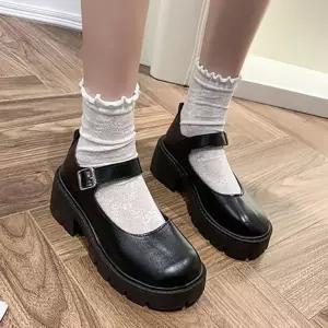 (올핀)여성 통굽 펌프스 미들힐 캔디 구두 슈즈