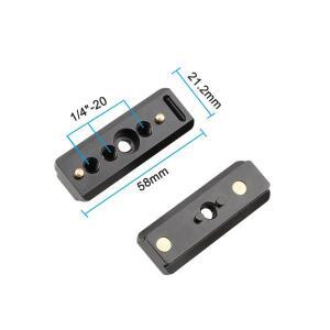 미니 NATO 레일 58mm 퀵 릴리즈 안전 탭 1/4인치  카메라 케이지 리그  스튜디오 액세서리