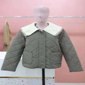 플라스틱아일랜드 니트 카라 퀄팅 점퍼 PP4PZ063 675421