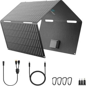 60W 휴대용 태양광 패널 충전기 USB 18V DC XT60 전원 스테이션 및 휴대폰용 3.53파운드 초경량 접이식