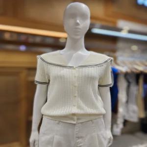 플라스틱아일랜드 마린러배색반팔가디건 PS7XB3GE 675479