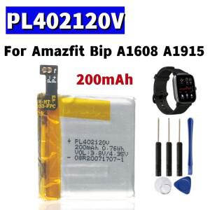 PL 402120 Amazfit Bip A1608 A1915 +  도구용 V 배터리 교체 충전식 폴리머 리튬 이온