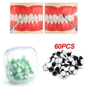 60pcs 치과 수지 충전 성형 도구 베니어 폼 패드 복합 기구 재료