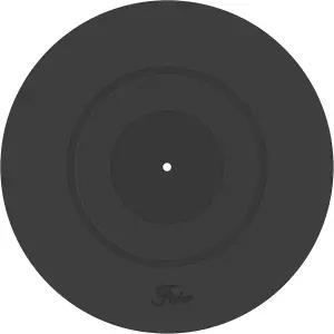 모든 LP 비닐 레코드 플레이어에 호환되는 턴테이블 플래터 매트(블랙 고무 실리콘 디자인)