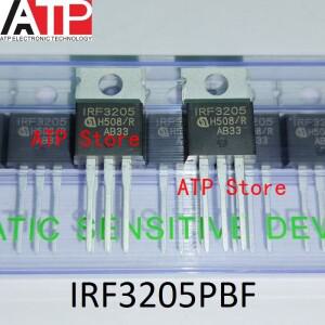 100%   IRF3205 TO-220 트랜지스터 MOSFET 55V 110A 10-100개