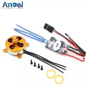 A 2204 A2204 7.5A 1400KV 50W SP 마이크로 브러시리스 모터 RC 드론 항공기 헬리콥터 쿼드콥터 UFO용 10A