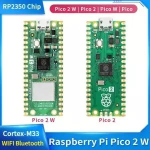 Raspberry Pi Pico 2 W RP2350 마이크로 컨트롤러 칩 듀얼 코어 Arm Cortex-M33 및 Hazard3 RISC-V Wi-Fi 4