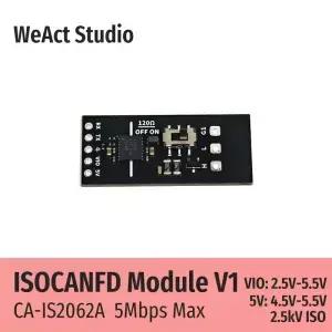 WeAct ISOCANFD 모듈 V1 CA-IS2062A 5Mbps CAN FD 트랜시버 2.5kV 절연 보드 2.5-5.5V I/O