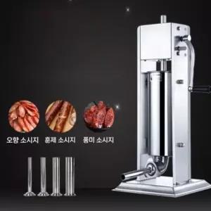 소세지 충진기 수동 주방용 순대 메이커 채우기 제조기 햄 다짐육 핸드 소시지 민찌기