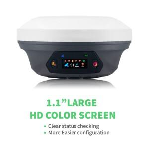 싱귤릭스YZ E1 프로 GNSS RTK 수신기 1408채널 IMU 60 ° 틸트 측량 2.5cm 정확도 IP68 20시간 배터리 GPS