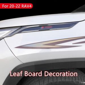 ABS 자동차 리프 보드 장식 상어 아가미 스티커  도요타 RAV4 XA50 2020-2023 외부 액세서리