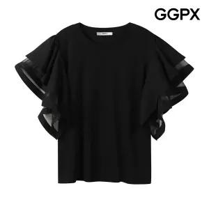 GGPX 러플 캉캉 소매 티셔츠 GQ4TS056F