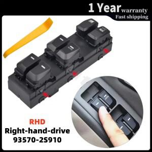 93570-2S910  호환 IX35 Tucson 2009-2015 전기 리프터 버튼 부품용 RHD 전면 우측 마스터 파워 윈도우 제