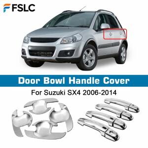 문 볼 핸들 커버 자동차 장식 스즈키 SX4 2006-2014 스마트 키홀 액세서리 크롬 실버 외장 스타일링