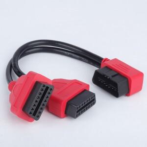 Obd2 1/2 어댑터 케이블 연장 obd 12v 자동차 사용 16 핀 코어 분배기