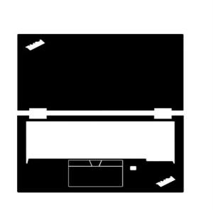 Thinkpad X390 Yoga P40 260 370 L380 460 X1 Tablet Gen 1/2용 프리컷 1xTop+1xPalmrest 스킨 스티커 커버