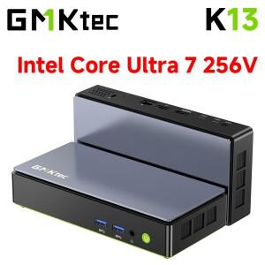 GMKtec K13 미니 소형 PC AI 인텔 코어  7 256V 부스트 NPU LPDDR5 16GB 8533MT/s PCIe4.0 SSD 2개의 USB4
