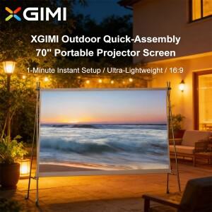 XGIMI 프로젝터 야외 휴대용 스크린 P168S 캠핑용 70인치 가방에 담아 휴대하기 쉽고 설치도 간편 플레이 6