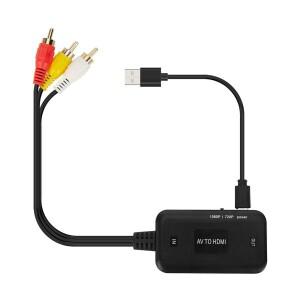 1개 비디오 어댑터 1080P 컨버터 RCA to HDMI 케이블 HD 링크 오디오 AV 2026