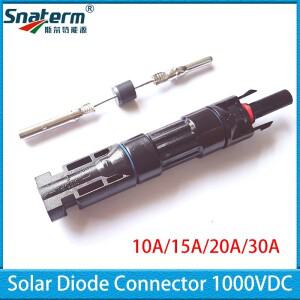 30A 20A 15A 10A PV 다이오드 태양 커넥터 IP68 방수 10SQ045 전지판 병렬 연결 보호