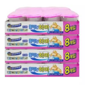 옥시 물먹는하마 옷장용525ml 7개 구매시 1개 추가입 X 1개 제습제 8입 4개 총32개 1개당 중량 300g 흡습량