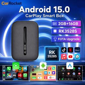 카플레이 네비게이션 carplay 카로켓 안드로이드 15 무선 카플레이 안드로이드 오토 4in1 카플레이 Ai 박스 4코어 2GB 램 16GB 롬 플러그 앤 플레이 안정적인 전송