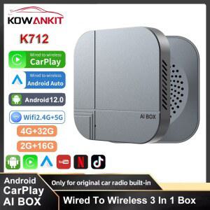 카플레이 네비게이션 carplay 안드로이드 스마트 AI 박스 2G 16G/4G 32G 무선 CarPlay 안드로이드 오토 TV 박스 유튜브 넷플릭스용 VW 닛산 토요타 호환 호환 현대 호환 호환 포드용
