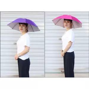 우산모자 양산 낚시 머리에쓰는 햇빛가리개 우양산 65cm