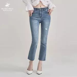 [하프클럽/진마니아]비버리힐즈폴로클럽 버터드롭 캣워싱 부츠컷 데님 팬츠 여성 청바지 바지
